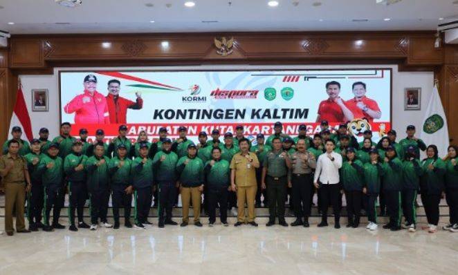 Sunggono Lepas 99 Atlet Kukar, Ikuti Fornas VII di Jawa Barat