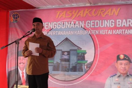 Syukuran Gedung Baru BPN, Taufik: Dorong Percepatan Akselerasi Pembangunan