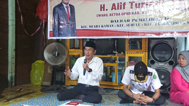 Saat Reses, Alif Turiadi Janji Bantu Perjuangkan Sektor Pendidikan dan Perikanan di Muara Kaman Ulu