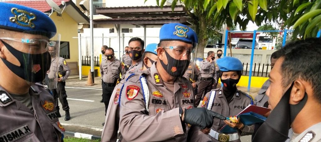 Internal Polres Didisiplinkan Pakai Masker