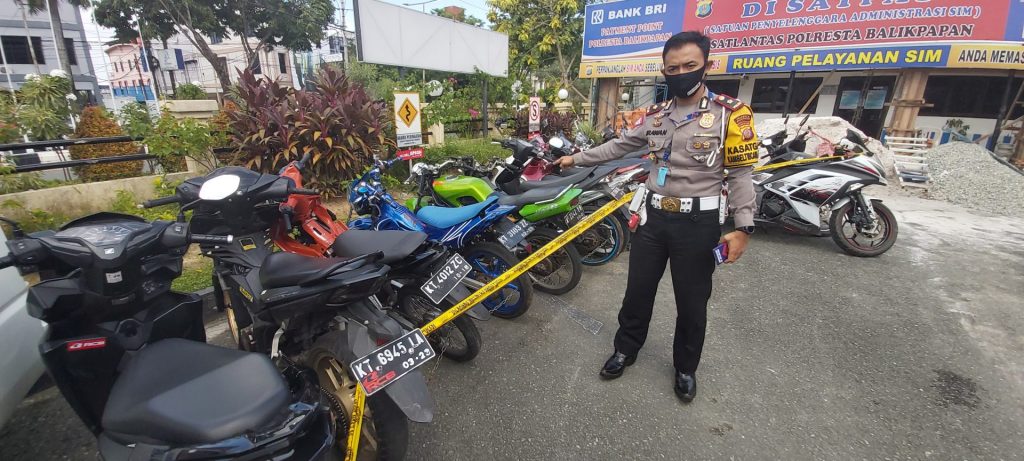 Sudah Ratusan Motor Balap Liar Diamankan di Balikpapan