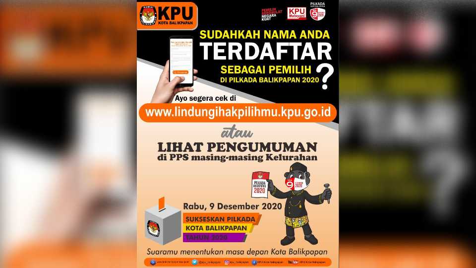 Belum Terdaftar Sebagai Pemilih ? Bisa Dilihat Disini