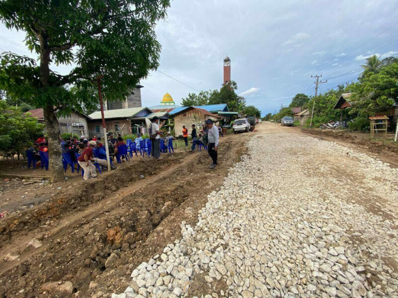 Jalan Poros di Desa Loleng Diperbaiki Sementara, BBPJN Kaltim: Sekarang Itu Milik Provinsi