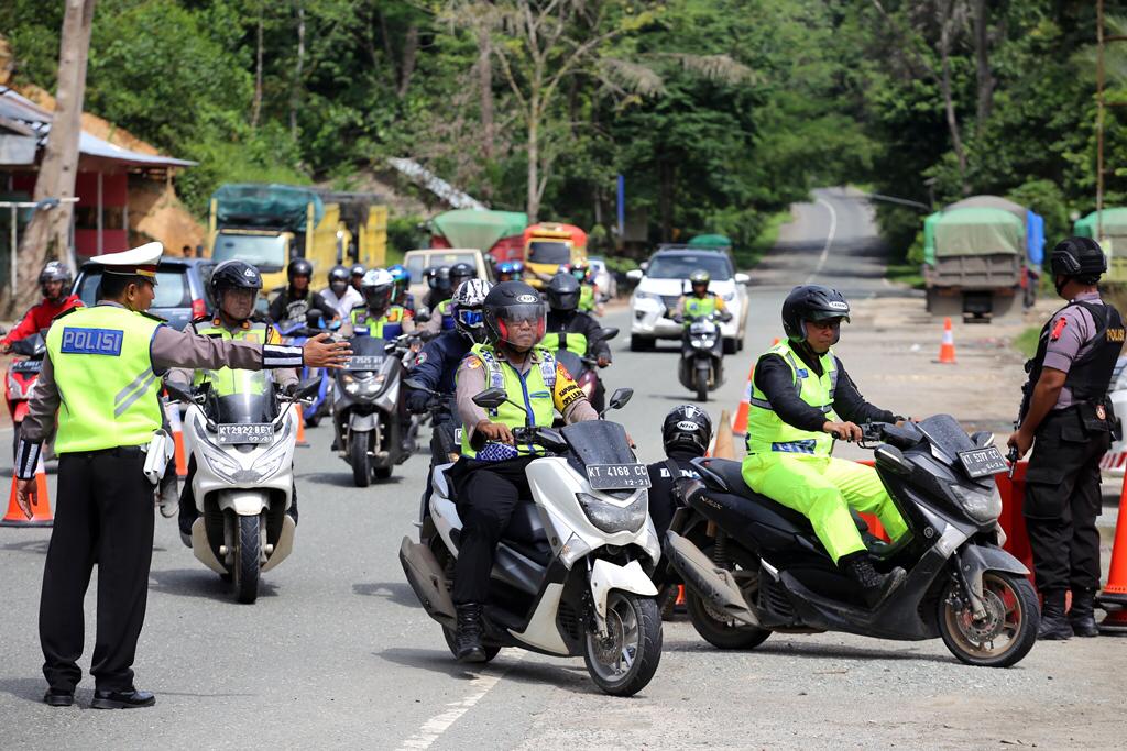 Operasi Ketupat Digelar 37 Hari, Satlantas Kukar Bangun 4 Pos Jaga di Perbatasan