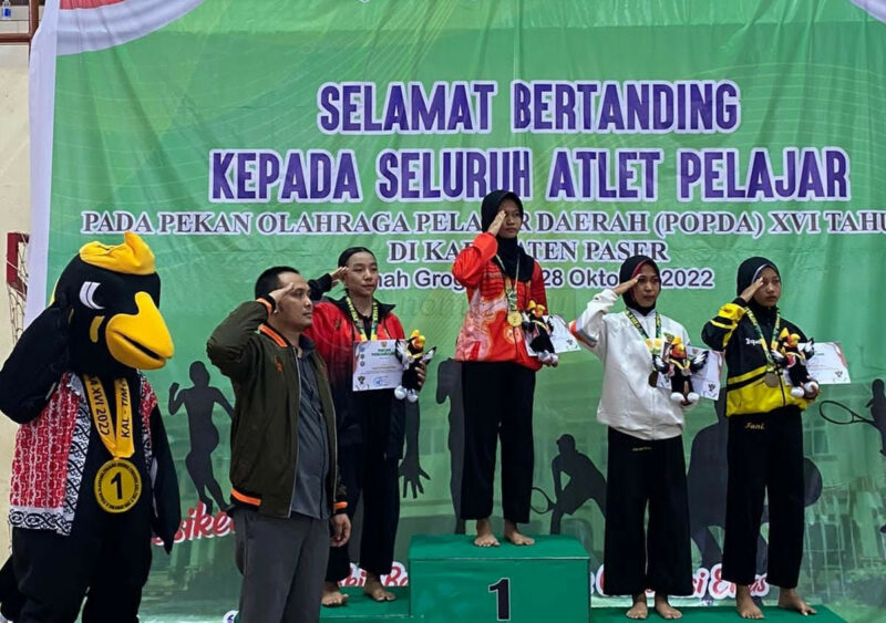 Atlet Pencak Silat Kukar Juara Umum Popda Kaltim, Siswo: Kerja Keras Tak Hianati Hasil