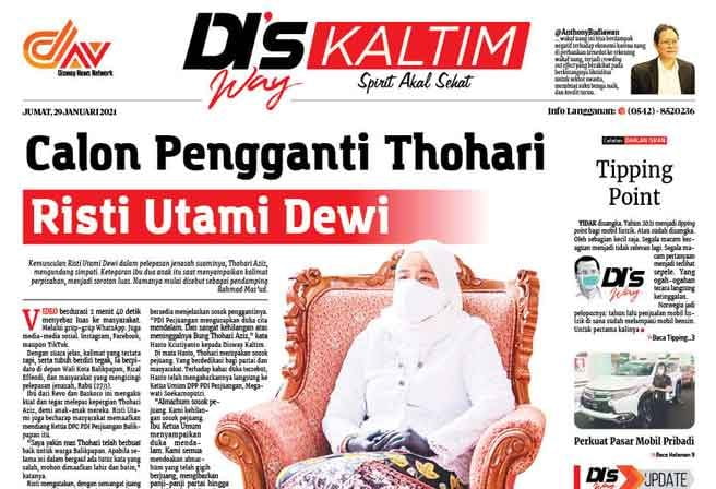 Disway Kaltim Edisi Cetak 29 Januari 2021