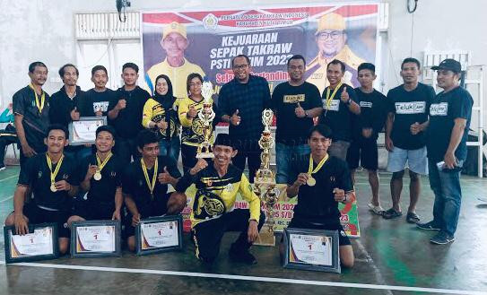 Tim Asbor B dari Teluk Pandan Juara Sepak Takraw Zona 2, Wabup: Harus Semangat