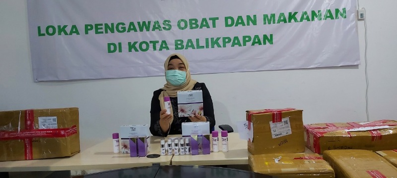 Ribuan Kosmetik Ilegal Malaysia Diungkap di Balikpapan