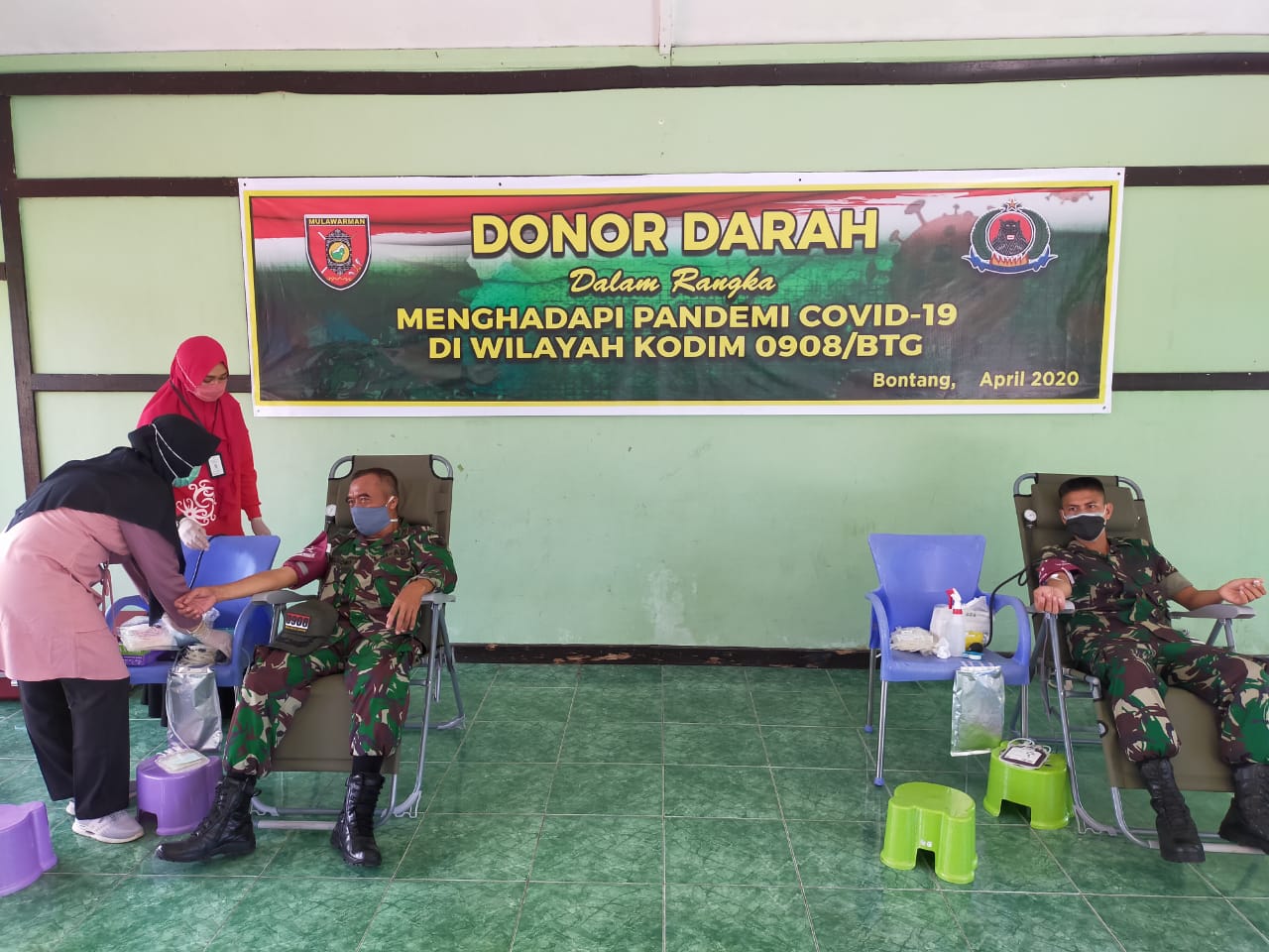 Kodim Bontang Gelar Donor Darah Massal