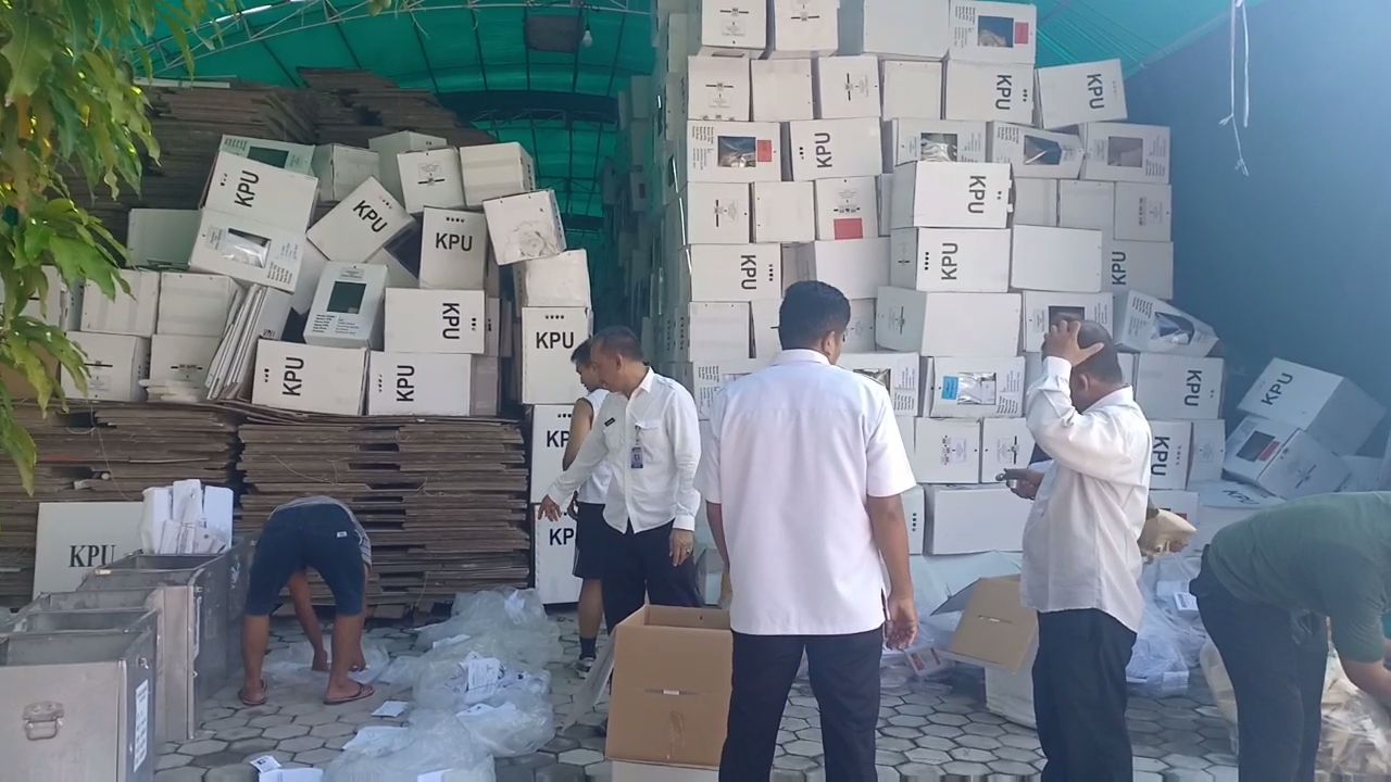 KPU Pilah Logistik Pemilu 2019, Sebagian Dimusnahkan