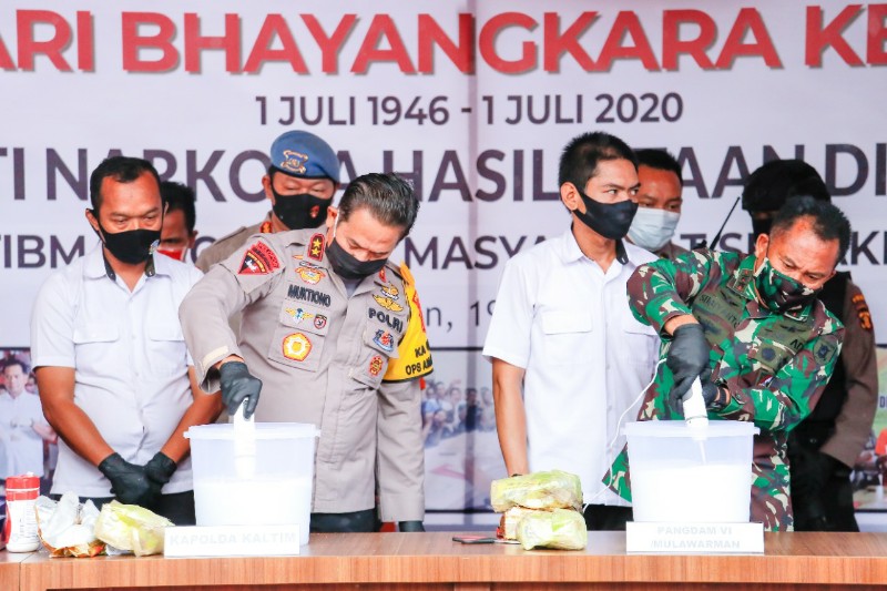 Polda Kaltim Musnahkan 65 Kg Sabu Senilai Rp 97,5 Miliar