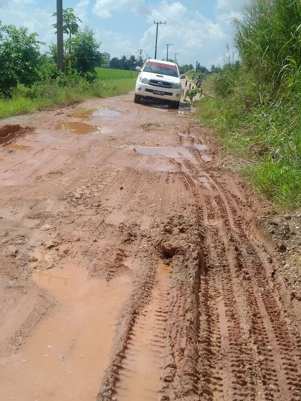 Kalau Hujan, Jalan Sebakung Jaya PPU Tambah Parah