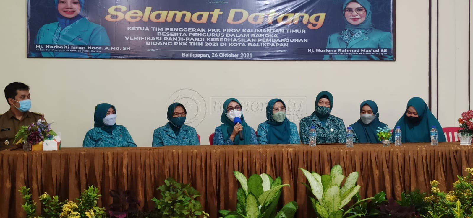 TP-PKK Kaltim Verifikasi Lomba Panji Keberhasilan PKK  Telaga Sari