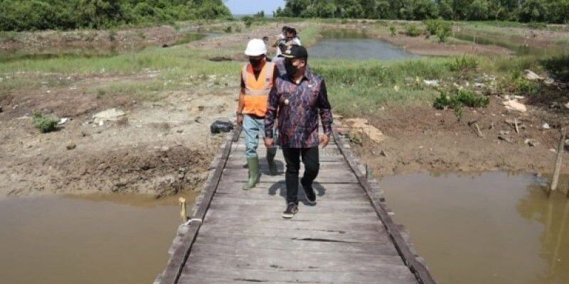 Wabup Kukar Tinjau Pembangunan Pelabuhan Baru Di Muara Badak