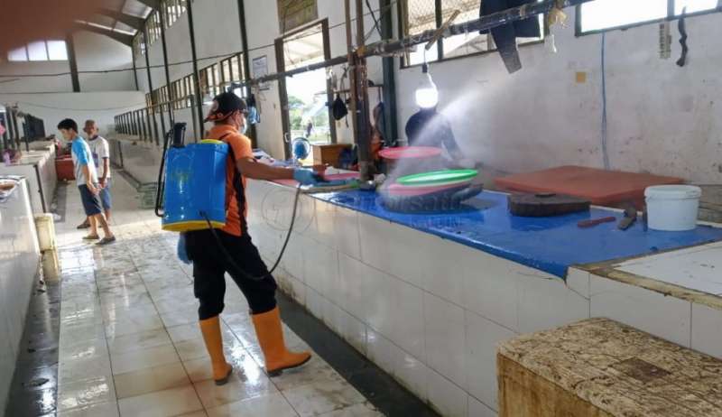 BPBD Kembali Semprot Disinfektan