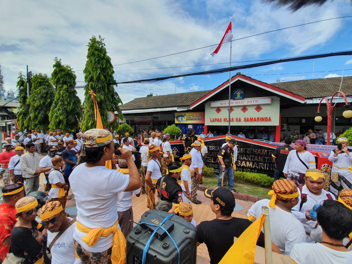 Tuntut Keadilan Kasus Sukur, Remaong Koetai Berjaya Demo Lapas Samarinda