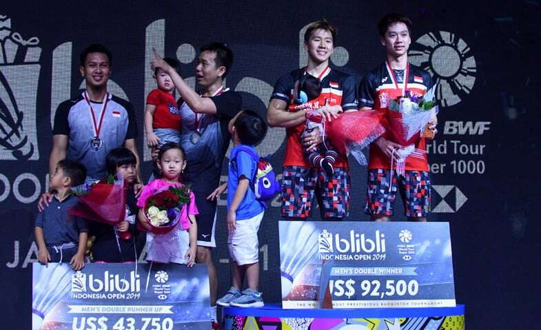 The Minions Juara Ganda Putra Indonesia Open 2019