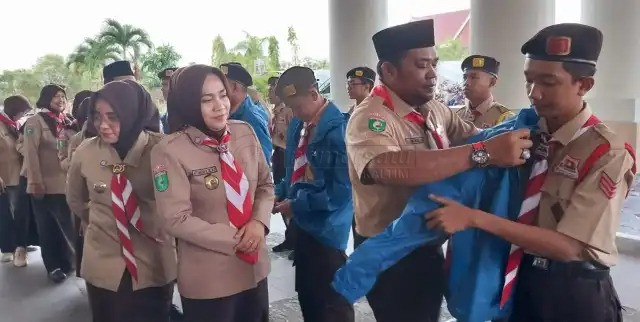 Kutim Berangkatkan 17 Anggota Pramuka ke Korsel, Ikuti Jambore Ke-25 Dunia