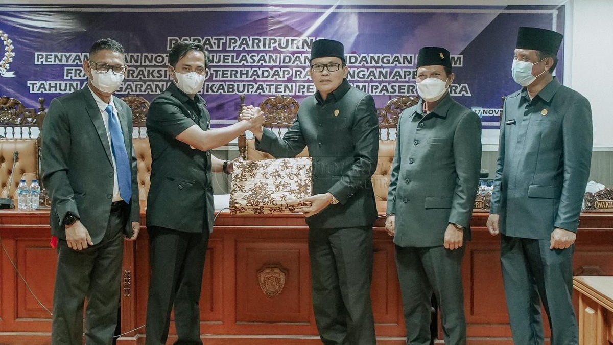 6 Fraksi DPRD PPU Sepakat, APBD PPU 2022 Rp 1,16 Triliun Saja