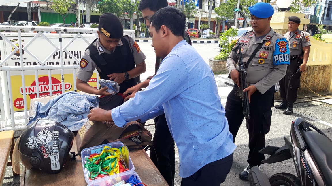 Polres Balikpapan Maksimalkan Penjagaan di Pintu Masuk