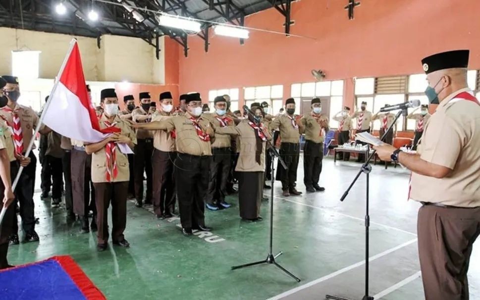 Kwartir Ranting Gerakan Pramuka Kecamatan Muara Badak Resmi Dilantik