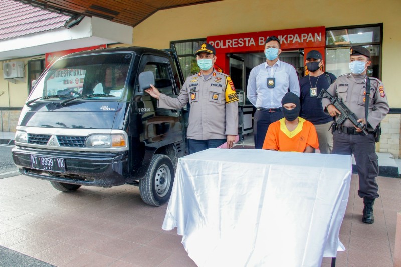 Pencuri Pikap di Balikpapan, Sempat Antar Teman Cari Kerja