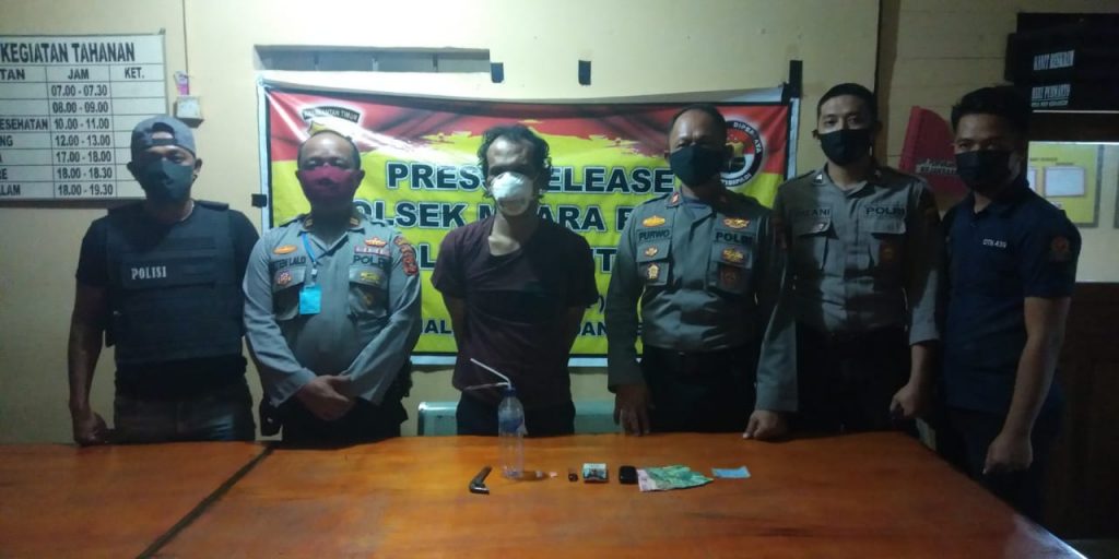 Polsek Muara Badak Tangkap Pengedar Narkoba