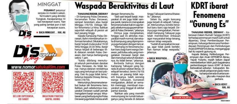 Waspada Beraktivitas di Laut