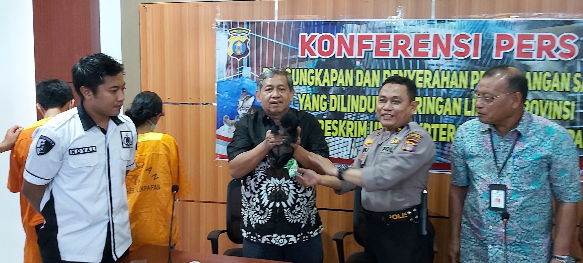 Polresta Balikpapan Serahkan Satwa Dilindungi ke BKSDA