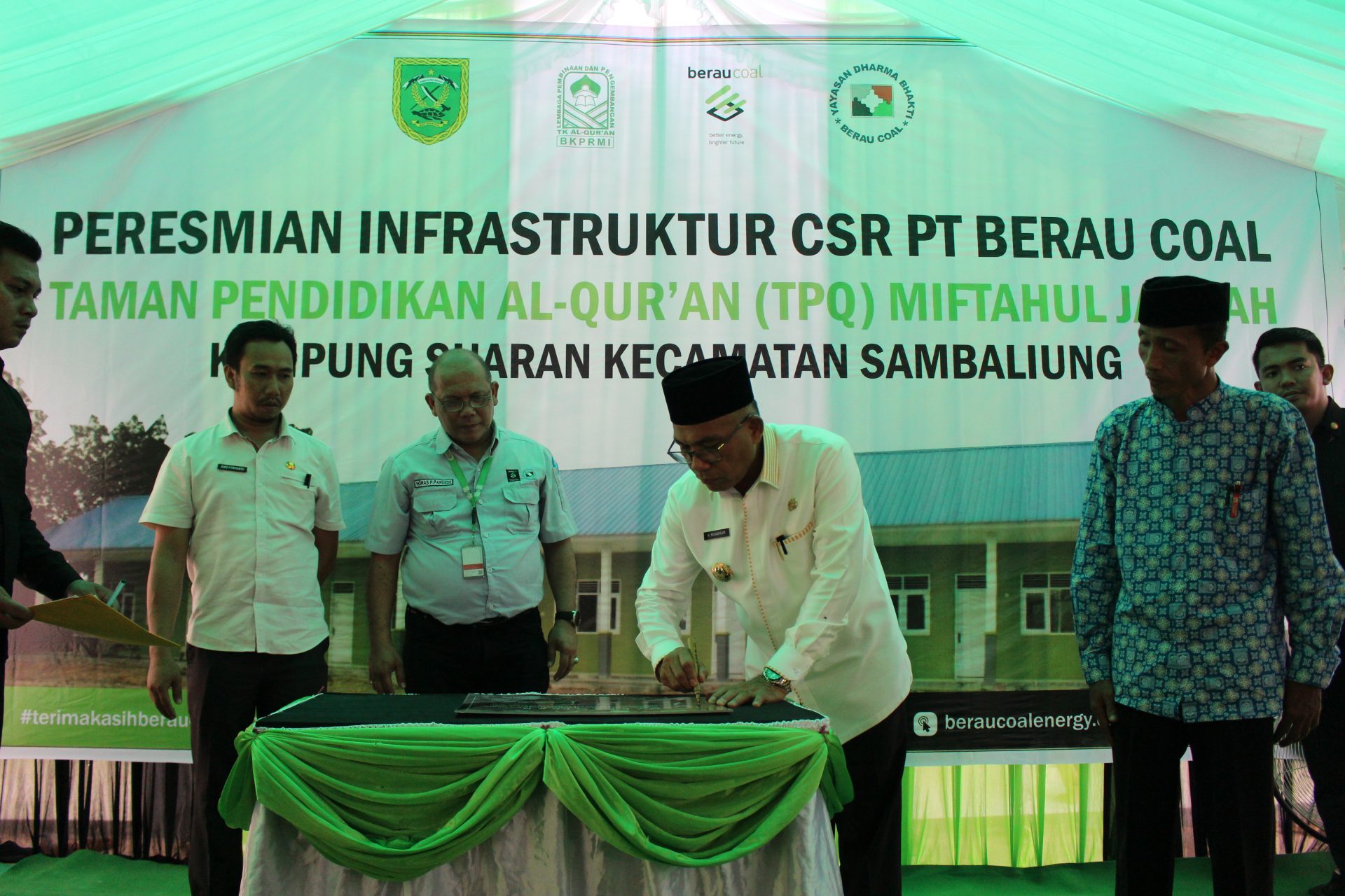 Bupati Resmikan Gedung TPA CSR PT Berau Coal