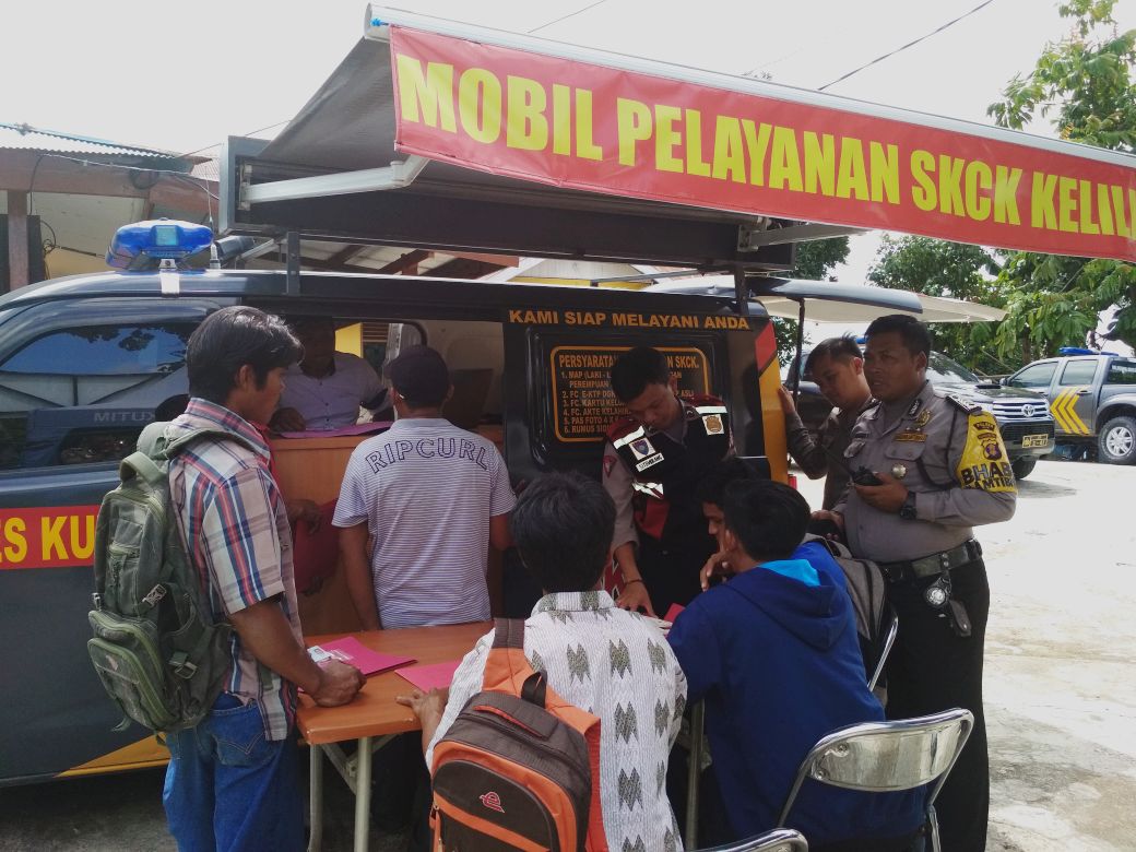 Program Unggulan Polres Kutim, SKCK Keliling Diserbu Warga