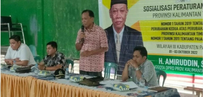 Sosialisasi Pajak Daerah, Amiruddin Berharap Masyarakat Taat Pajak