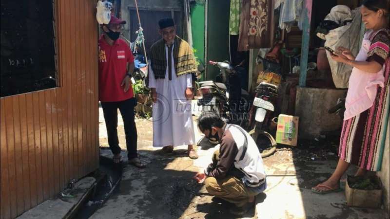 Jargas Bocor di Jalan Jelawat, Muncul Gelembung Gas di Tengah Jalan