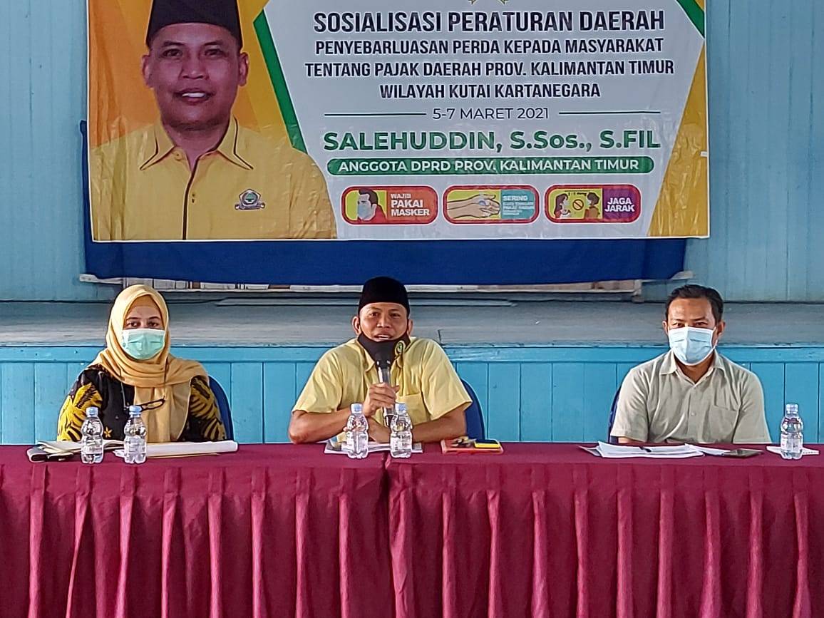 Komisi IV DPRD Kaltim Sosialisasi Perda, Salehuddin: Optimalkan Pajak Daerah