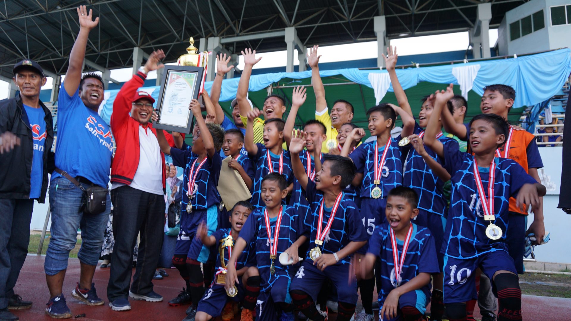 Poso Football Academy Raih Juara SSI Cup, Didominasi Anak Petani