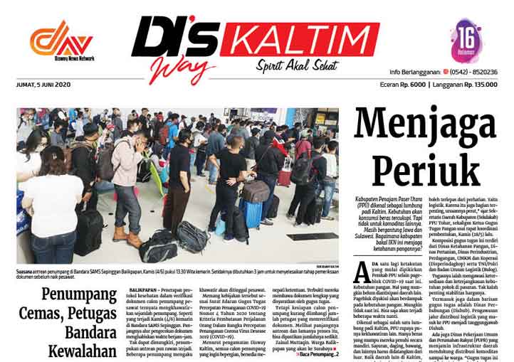 Disway Kaltim Edisi Cetak 5 Juni 2020