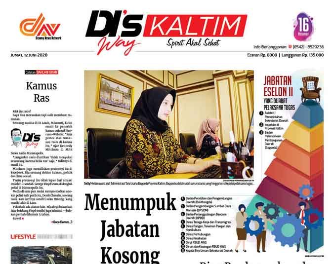 Disway Kaltim Edisi Cetak 12 Juni 2020