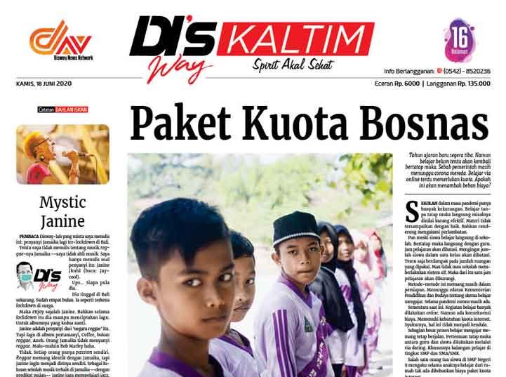 Disway Kaltim Edisi Cetak 18 Juni 2020