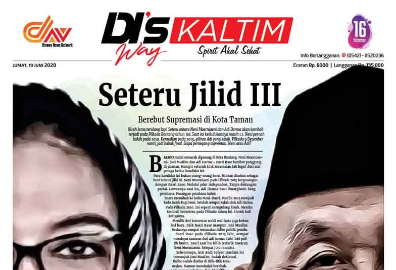 Disway Kaltim Edisi Cetak 19 Juni 2020