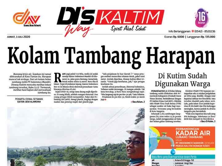 Disway Kaltim Edisi Cetak 3 Juli 2020