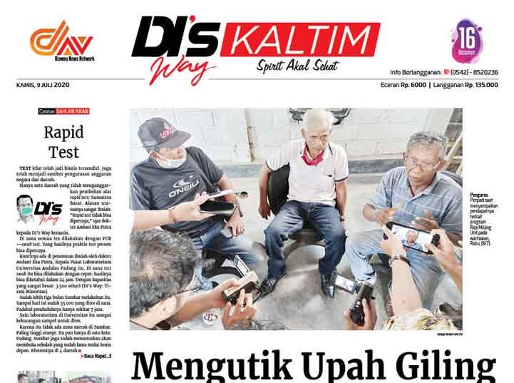 Disway Kaltim Edisi Cetak 9 Juli 2020