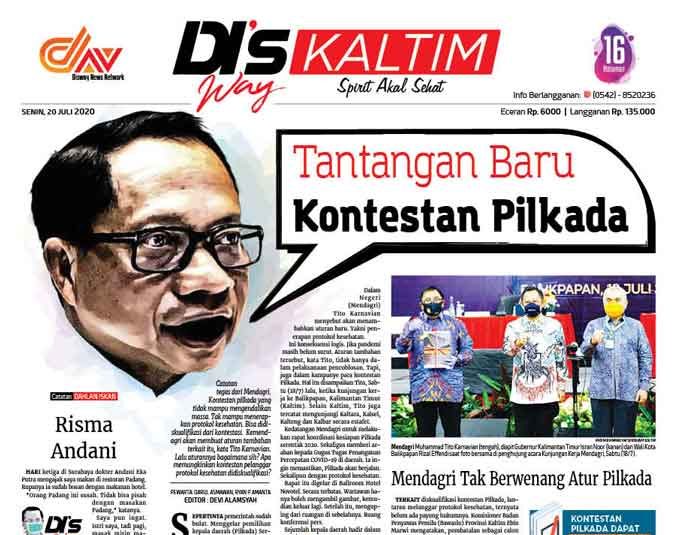 Disway Kaltim Edisi Cetak 20 Juli 2020