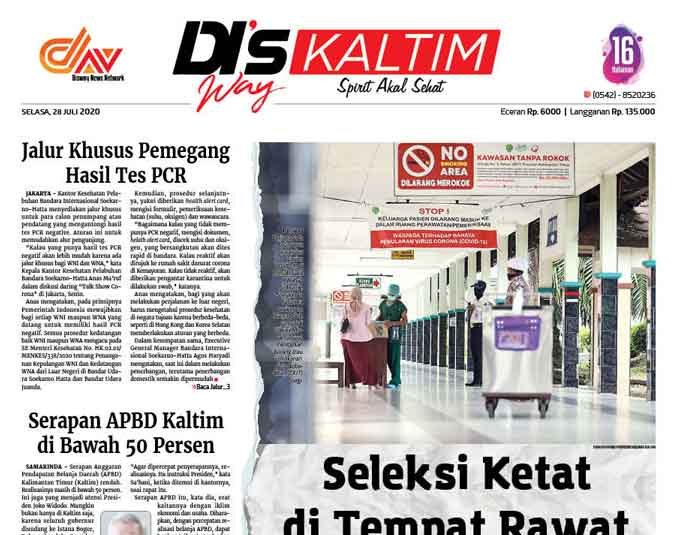 Disway Kaltim Edisi Cetak 28 Juli 2020