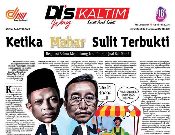 Disway Kaltim Edisi Cetak 4 Agustus 2020