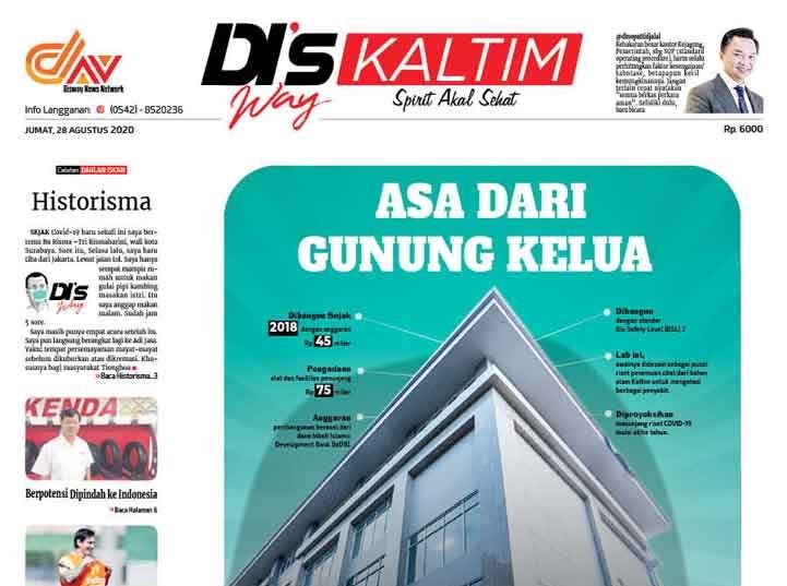 Disway Kaltim Edisi Cetak 28 Agustus 2020