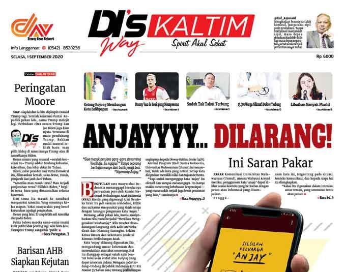 Disway Kaltim Edisi Cetak 1 September 2020