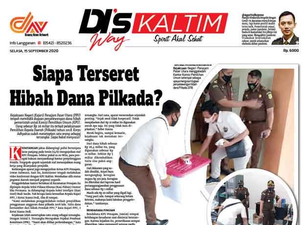 Disway Kaltim Edisi Cetak 15 September 2020