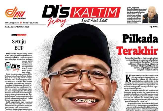 Disway Kaltim Edisi Cetak 23 September 2020