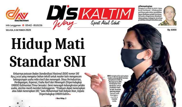 Disway Kaltim Edisi Cetak 6 Oktober 2020