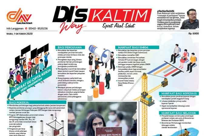 Disway Kaltim Edisi Cetak 7 Oktober 2020